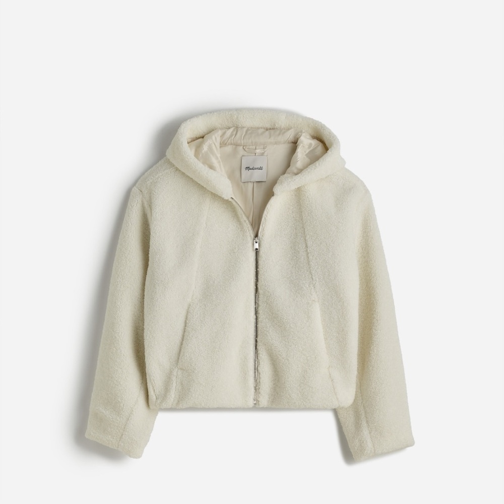 Madewell Cream Bomber Jacket